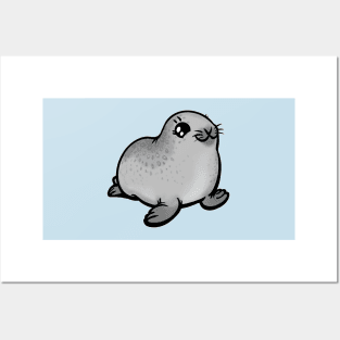 Baby Ringed Seal the Animal Posters and Art